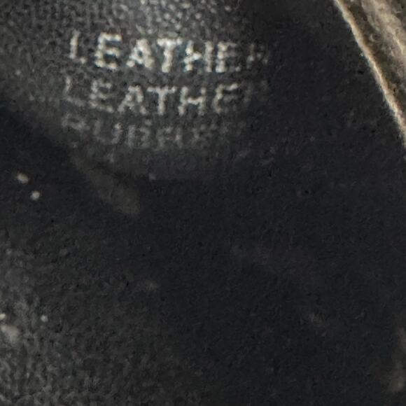 Tory Burch Minnie Ballet Flats Black Leather Gold Circle Logo Size 7M Loafers - Picture 13 of 13